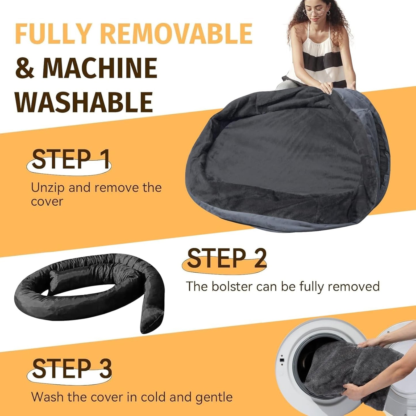 Orthopedic Memory Foam Dog Bed – Waterproof, Washable with Bolsters for Large Dogs - Paw Fit Gears