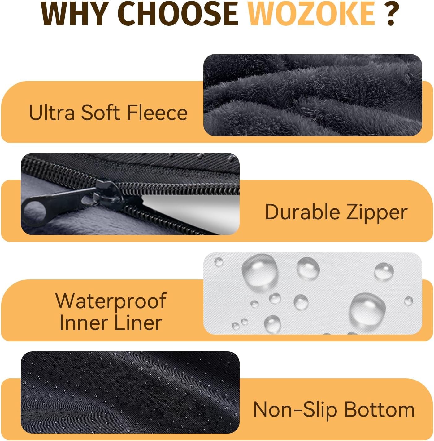 Orthopedic Memory Foam Dog Bed – Waterproof, Washable with Bolsters for Large Dogs - Paw Fit Gears